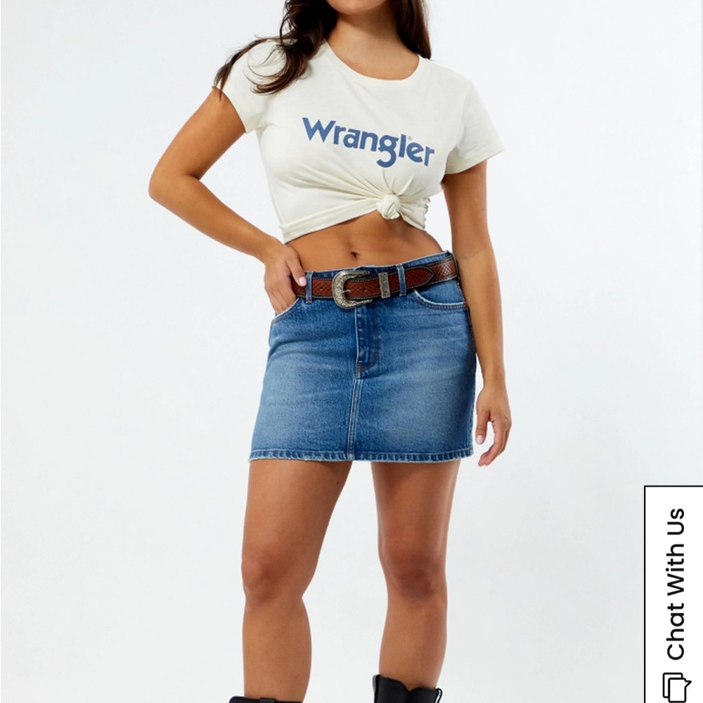 Pacsun Wrangler Denim Skirt NWT Size 26